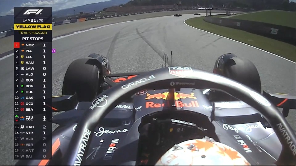 索伯车队险胜红牛车队，诺里斯统治全场