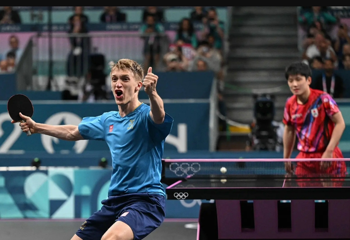 波兰乒乓球队力克英国乒乓球队，张本智和送出助攻
